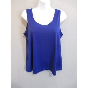 Chicos Size 2 ( L / 12 ) Purple Stretch Nylon Tank Top